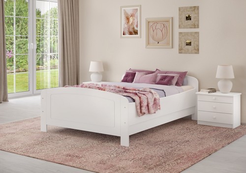 Weißes holzbett seniorenbett - weißes,