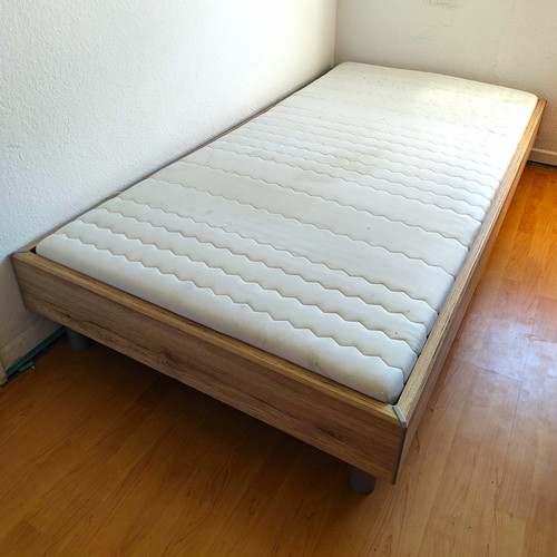 Bettgestell holzoptik 100x200 - bettgestell,
