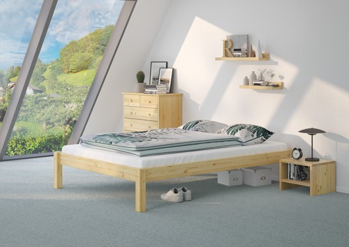Doppelbett massivholzbett - doppelbett,