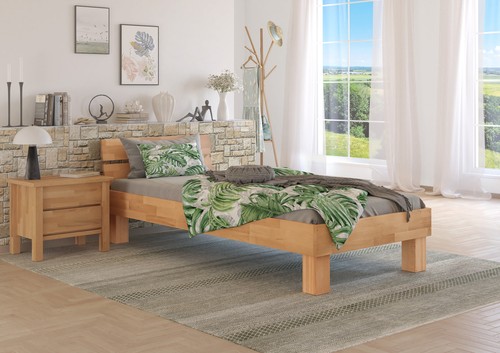 Buchebett massiv natur