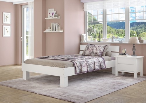 Einzelbett buchebett massiv - buchebett,