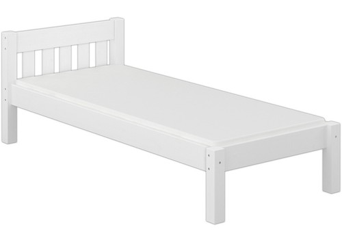 Einzelbett kiefer weiß - kiefer,